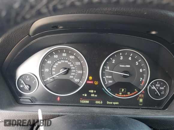 2015 BMW 3 Series 328i xDrive with VIN WBA3B3G58FNT19309, listed as a Copart auction lot 54905525 with 103,098 mi miles and Salvage title. Bid and sale history available at DreamBid. Image 9.