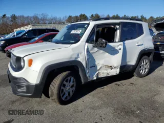 2017 Jeep Renegade Latitude z VIN ZACCJBBB7HPE44129, wystawiony jako Copart lot #87890925 z przebiegiem 73 674 mil mil oraz Szkoda całkowita • Salvage title. Historia ofert i sprzedaży dostępna na DreamBid. Obrazek 1.