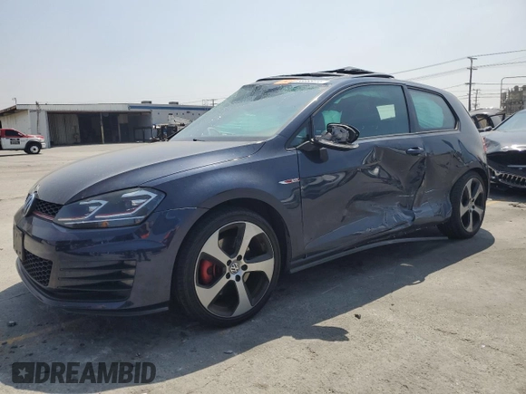 2015 Volkswagen GTI S z VIN 3VWTT7AU7FM062206, wystawiony jako Copart lot #58085615 z przebiegiem Nie podano mil oraz Szkoda całkowita • Salvage title. Historia ofert i sprzedaży dostępna na DreamBid. Obrazek 1.