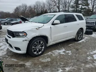 2019 Dodge Durango GT Plus with VIN 1C4RDJDGXKC771284, listed as a Copart auction lot 46690835 with 79,676 mi miles and Salvage Title. Bid and sale history available at carsss.com. Image 1.