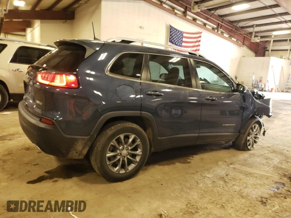 2021 Jeep Cherokee Latitude Lux with VIN 1C4PJLMX8MD177320, listed as a Copart auction lot 53457705 with 81,116 mi miles and Non repairable. Bid and sale history available at DreamBid. Image 3.