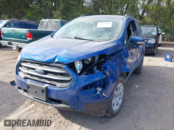2019 Ford EcoSport SE with VIN MAJ6S3GL2KC289329, listed as a IAAI auction lot 40582909 with 82,156 mi miles and . Bid and sale history available at DreamBid. Image 17.