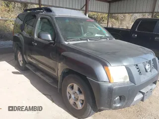 2005 Nissan Xterra S with VIN 5N1AN08U75C620679, listed as a IAAI auction lot 41574222 with 181,684 mi miles. Bid and sale history available at carsss.com. Image 1.