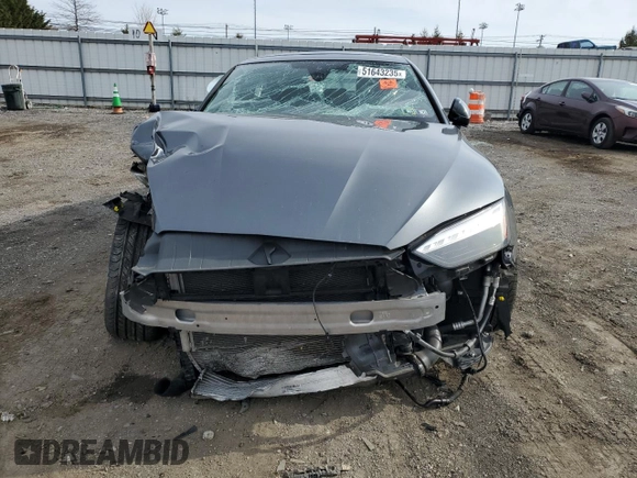 2022 Audi A5 Sportback S line Premium Plus with VIN WAUFACF50NA024891, listed as a Copart auction lot 51643235 with 0 mi miles and Salvage Title. Bid and sale history available at carsss.com. Image 5.