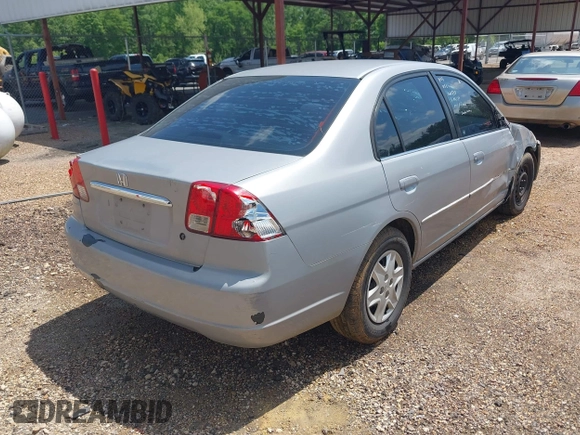 2003 Honda Civic LX with VIN 1HGES16563L003837, listed as a IAAI auction lot 41887191 with Not Provided miles and . Bid and sale history available at DreamBid. Image 4.