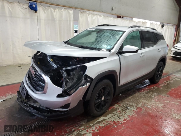 2020 GMC Terrain SLE with VIN 3GKALTEV3LL225543, listed as a Copart auction lot 59865285 with 42,001 mi miles and Salvage title. Bid and sale history available at DreamBid. Image 1.