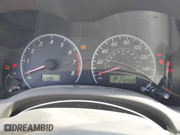 2010 Toyota Corolla with VIN 2T1BU4EE2AC231370, listed as a IAAI auction lot 42507792 with 242,552 mi miles and . Bid and sale history available at DreamBid. Image 7.
