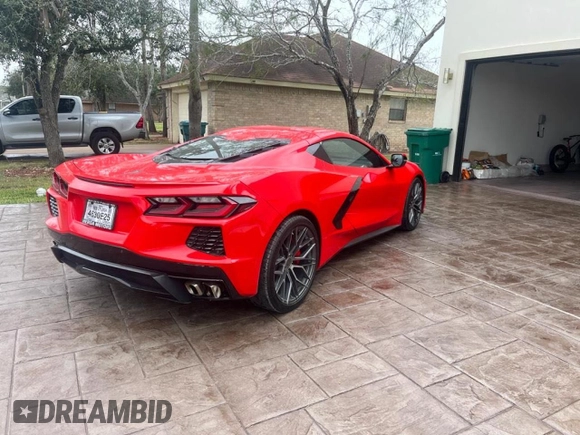 2021 Chevrolet Corvette 1LT with VIN 1G1YA2D49M5119496, listed as a Copart auction lot 43935134 with 23,423 mi miles. Bid and sale history available at carsss.com. Image 3.