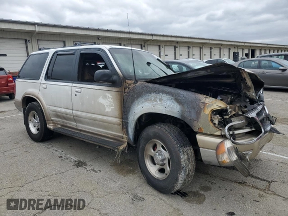 2000 Ford Explorer Eddie Bauer with VIN 1FMDU84P8YZB06825, listed as a Copart auction lot 51429485 with Not provided miles and Salvage title. Bid and sale history available at DreamBid. Image 4.
