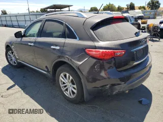 2012 Infiniti FX with VIN JN8AS1MW7CM152197, listed as a Copart auction lot 66753344 with Not Provided miles and Salvage Title. Bid and sale history available at carsss.com. Image 2.