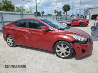 2012 Hyundai Elantra Limited with VIN KMHDH4AEXCU482156, listed as a Copart auction lot 59723474 with 118,550 mi miles and Salvage Title. Bid and sale history available at carsss.com. Image 4.
