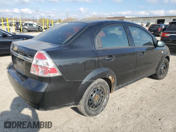 2007 Chevrolet Aveo LT with VIN KL1TG56627B058604, listed as a Copart auction lot 52907715 with Not provided miles and Clean title. Bid and sale history available at DreamBid. Image 3.