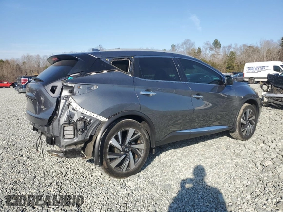 2022 Nissan Murano SL with VIN 5N1AZ2CJ4NC106821, listed as a Copart auction lot 43926105 with 17,144 mi miles and Salvage Title. Bid and sale history available at carsss.com. Image 3.