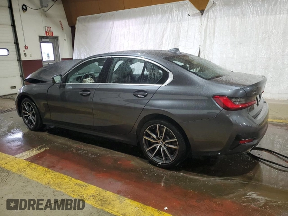 2019 BMW 3 Series 330i xDrive with VIN WBA5R7C59KAJ85302, listed as a Copart auction lot 46844465 with 54,469 mi miles and Salvage Title. Bid and sale history available at carsss.com. Image 2.