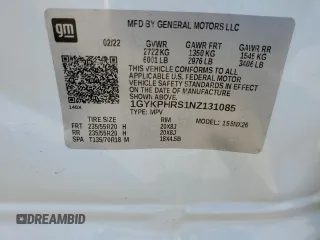 2022 Cadillac XT6 Sport with VIN 1GYKPHRS1NZ131085, listed as a Copart auction lot 87600915 with 23,251 mi miles and Salvage Title. Bid and sale history available at carsss.com. Image 15.