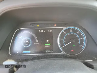 2022 Nissan LEAF SV Plus with VIN 1N4BZ1CV7NC552764, listed as a Copart auction lot 53708515 with 25,294 mi miles and Salvage title. Bid and sale history available at DreamBid. Image 9.