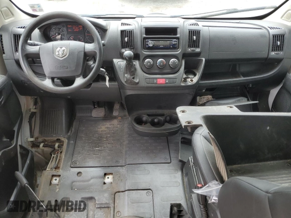 2017 Ram ProMaster Cargo with VIN 3C6TRVCG4HE548313, listed as a Copart auction lot 49919845 with 165,160 mi miles and Salvage Title. Bid and sale history available at DreamBid. Image 8.