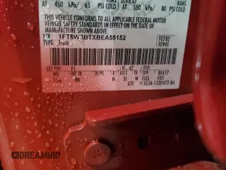 2011 Ford F-350 XL z VIN 1FT8W3BTXBEA55152, wystawiony jako Copart lot #41588125 z przebiegiem 131 628 mil mil oraz Szkoda całkowita • Salvage title. Historia ofert i sprzedaży dostępna na DreamBid. Obrazek 12.