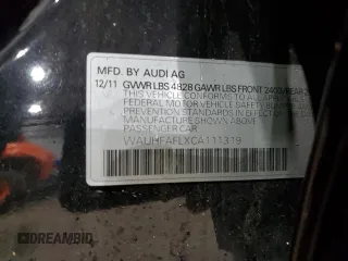 2012 Audi A4 Premium Plus с VIN WAUHFAFLXCA111319, выставлен на аукционе Copart как лот 82008924 с пробегом Не указан миль и Списание • Salvage title. История ставок и продаж доступна на DreamBid. Изображение 12.