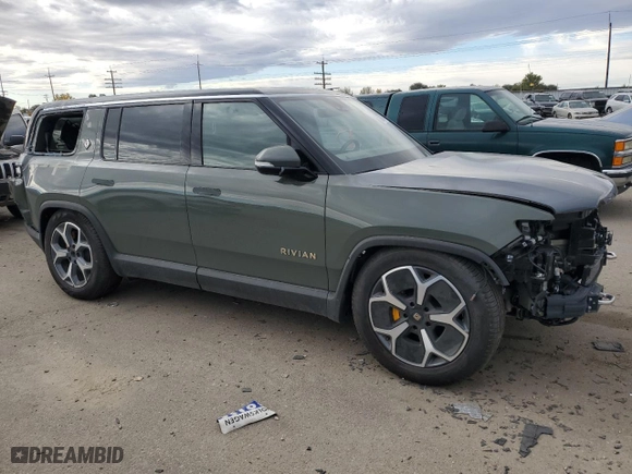 2023 Rivian R1S Launch Edition with VIN 7PDSGABL6PN022754, listed as a Copart auction lot 76849534 with 1,576 mi miles and Salvage Title. Bid and sale history available at carsss.com. Image 4.