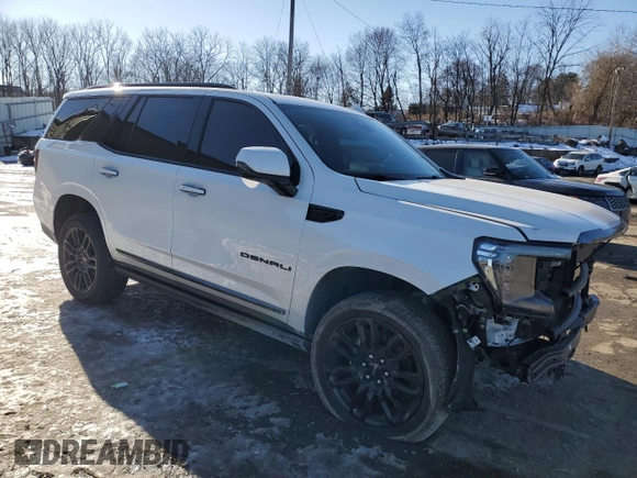 2023 GMC Yukon Denali Ultimate with VIN 1GKS2EKL6PR491207, listed as a Copart auction lot 42675175 with 25,213 mi miles and Salvage Title. Bid and sale history available at carsss.com. Image 4.
