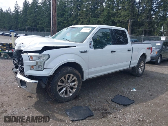 2015 Ford F-150 XLT w/HD Payload Pkg with VIN 1FTFW1EF9FFB93654, listed as a IAAI auction lot 41983418 with 158,754 mi miles. Bid and sale history available at carsss.com. Image 2.