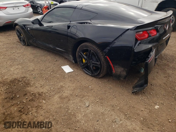 2016 Chevrolet Corvette 1LT with VIN 1G1YB2D76G5107768, listed as a Copart auction lot 80217064 with 36,688 mi miles and Salvage Title. Bid and sale history available at carsss.com. Image 2.