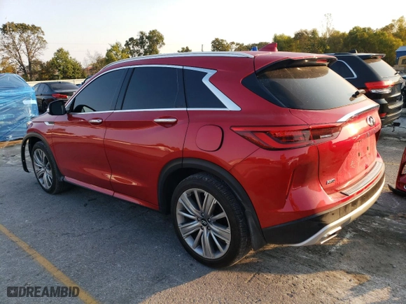 2023 Infiniti QX50 SENSORY with VIN 3PCAJ5EB4PF110411, listed as a Copart auction lot 74981644 with 16,356 mi miles and Salvage Title. Bid and sale history available at carsss.com. Image 2.