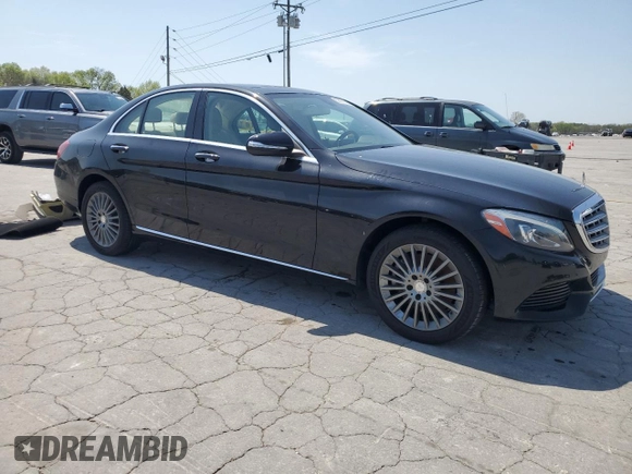 2015 Mercedes-Benz C-Class C 300 Luxury with VIN 55SWF4KB7FU041541, listed as a Copart auction lot 52970535 with 97,028 mi miles and Salvage Title. Bid and sale history available at carsss.com. Image 4.