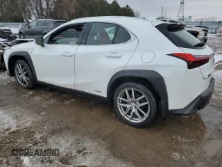 2021 Lexus UX with VIN JTHR9JBHXM2039208, listed as a Copart auction lot 86689314 with 0 mi miles and Clean Title. Bid and sale history available at carsss.com. Image 2.