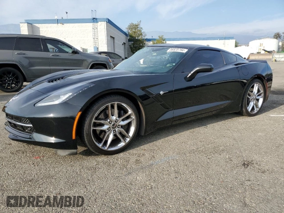 2014 Chevrolet Corvette Z51 2LT with VIN 1G1YK2D76E5127306, listed as a Copart auction lot 86820794 with 43,333 mi miles and Salvage title. Bid and sale history available at DreamBid. Image 1.