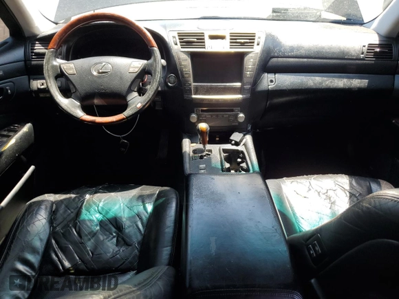 2010 Lexus LS 460 with VIN JTHBL5EF2A5092421, listed as a Copart auction lot 66756174 with 214,879 mi miles and Salvage title. Bid and sale history available at DreamBid. Image 8.