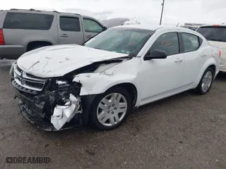 2012 Dodge Avenger SE with VIN 1C3CDZAB0CN110449, listed as a IAAI auction lot 41705501 with 157,885 mi miles. Bid and sale history available at carsss.com. Image 2.