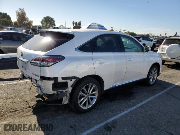 2015 Lexus RX 450h with VIN 2T2ZB1BAXFC003138, listed as a Copart auction lot 84299114 with 105,663 mi miles and Salvage Title. Bid and sale history available at DreamBid. Image 3.