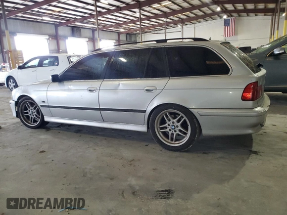 2001 BMW 5 Series 525iAT with VIN WBADS43461GD84053, listed as a Copart auction lot 45722195 with 0 mi miles and Salvage Title. Bid and sale history available at carsss.com. Image 2.