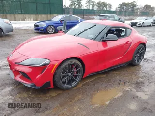 2024 Toyota GR Supra 3.0 with VIN WZ1DB0G05RW066637, listed as a IAAI auction lot 41572854 with 4,439 mi miles. Bid and sale history available at carsss.com. Image 2.