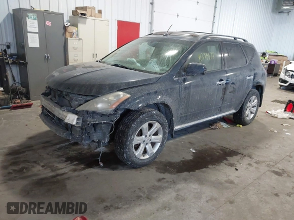 2006 Nissan Murano SL with VIN JN8AZ08W36W514065, listed as a IAAI auction lot 41335177 with 169,662 mi miles and . Bid and sale history available at DreamBid. Image 17.