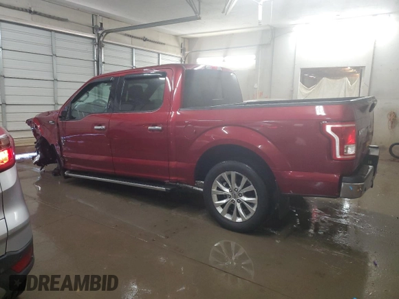 2015 Ford F-150 XLT with VIN 1FTEW1EP7FFC49319, listed as a Copart auction lot 56142895 with 125,052 mi miles and Salvage title. Bid and sale history available at DreamBid. Image 2.