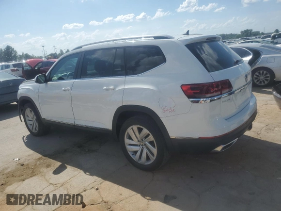2021 Volkswagen Atlas SEL with VIN 1V2BR2CA0MC547867, listed as a Copart auction lot 62005795 with 64,263 mi miles and Clean title. Bid and sale history available at DreamBid. Image 2.