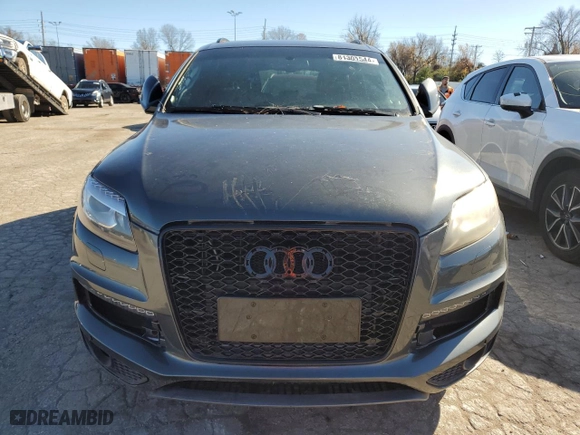 2012 Audi Q7 3.0T S line with VIN WA1DGAFEXCD010418, listed as a Copart auction lot 81301544 with 192,297 mi miles and Clean Title. Bid and sale history available at carsss.com. Image 5.