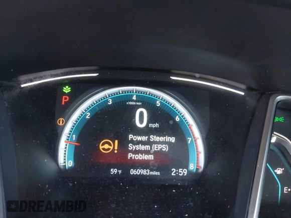 2017 Honda Civic Sedan EX-T with VIN 19XFC1F32HE207503, listed as a IAAI auction lot 41942040 with 60,983 mi miles. Bid and sale history available at carsss.com. Image 16.