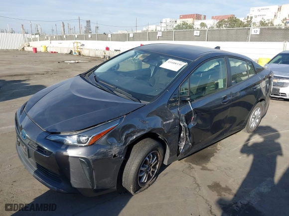 2020 Toyota Prius L Eco with VIN JTDKARFU8L3105988, listed as a IAAI auction lot 41688339 with 66,660 mi miles. Bid and sale history available at carsss.com. Image 2.
