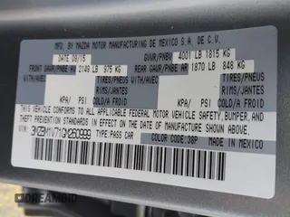 2016 Mazda 3 i Touring with VIN 3MZBM1V71GM260999, listed as a IAAI auction lot 41687533 with 92,928 mi miles. Bid and sale history available at carsss.com. Image 9.