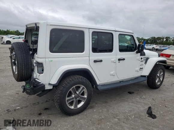 2019 Jeep Wrangler Unlimited Sahara with VIN 1C4HJXEG9KW600644, listed as a Copart auction lot 56193655 with 46,198 mi miles and Salvage title. Bid and sale history available at DreamBid. Image 3.
