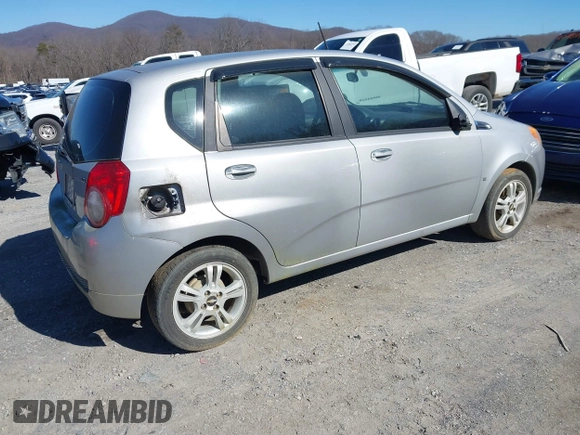 2009 Chevrolet Aveo 1LT with VIN KL1TD66E39B670755, listed as a IAAI auction lot 41617362 with 179,075 mi miles and . Bid and sale history available at DreamBid. Image 4.