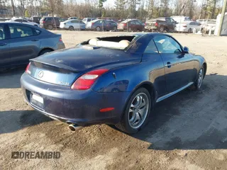 2006 Lexus SC with VIN JTHFN48YX69008462, listed as a IAAI auction lot 41660498 with 168,364 mi miles. Bid and sale history available at carsss.com. Image 4.