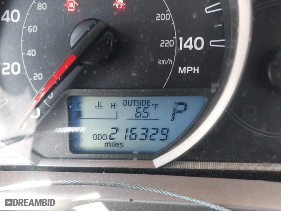 2013 Toyota RAV4 LE with VIN 2T3ZFREV4DW013382, listed as a IAAI auction lot 42090223 with 216,329 mi miles. Bid and sale history available at carsss.com. Image 15.