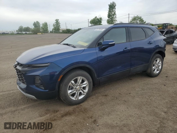 2022 Chevrolet Blazer LT with VIN 3GNKBHR49NS129188, listed as a Copart auction lot 58725365 with 33,163 mi miles and Salvage title. Bid and sale history available at DreamBid. Image 1.