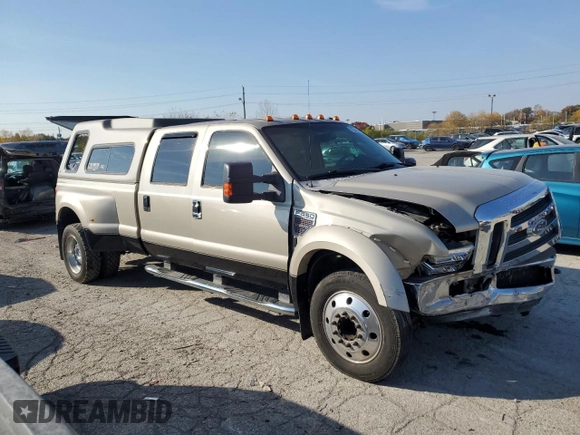 2008 Ford Super Duty F-450 DRW XL with VIN 1FTXW42R28EA52857, listed as a Copart auction lot 78254134 with 122,038 mi miles and Salvage Title. Bid and sale history available at carsss.com. Image 4.