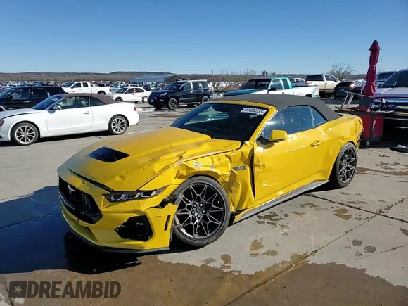 2024 Ford Mustang GT Premium с VIN 1FAGP8FFXR5110046, выставлен на аукционе Copart как лот 41424855 с пробегом 4 131 миль миль и Списание • Salvage title. История ставок и продаж доступна на DreamBid. Изображение 14.